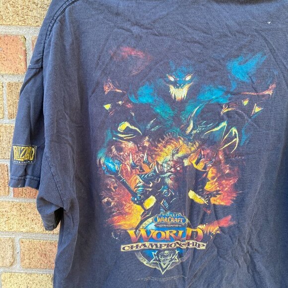 RARE World of Warcraft Championships Competitor T Shirt XL Black Blizzard - Picture 5 of 13